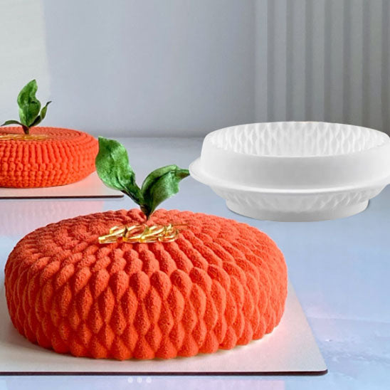 moule-a-gateau-en-silicone-rond-orange