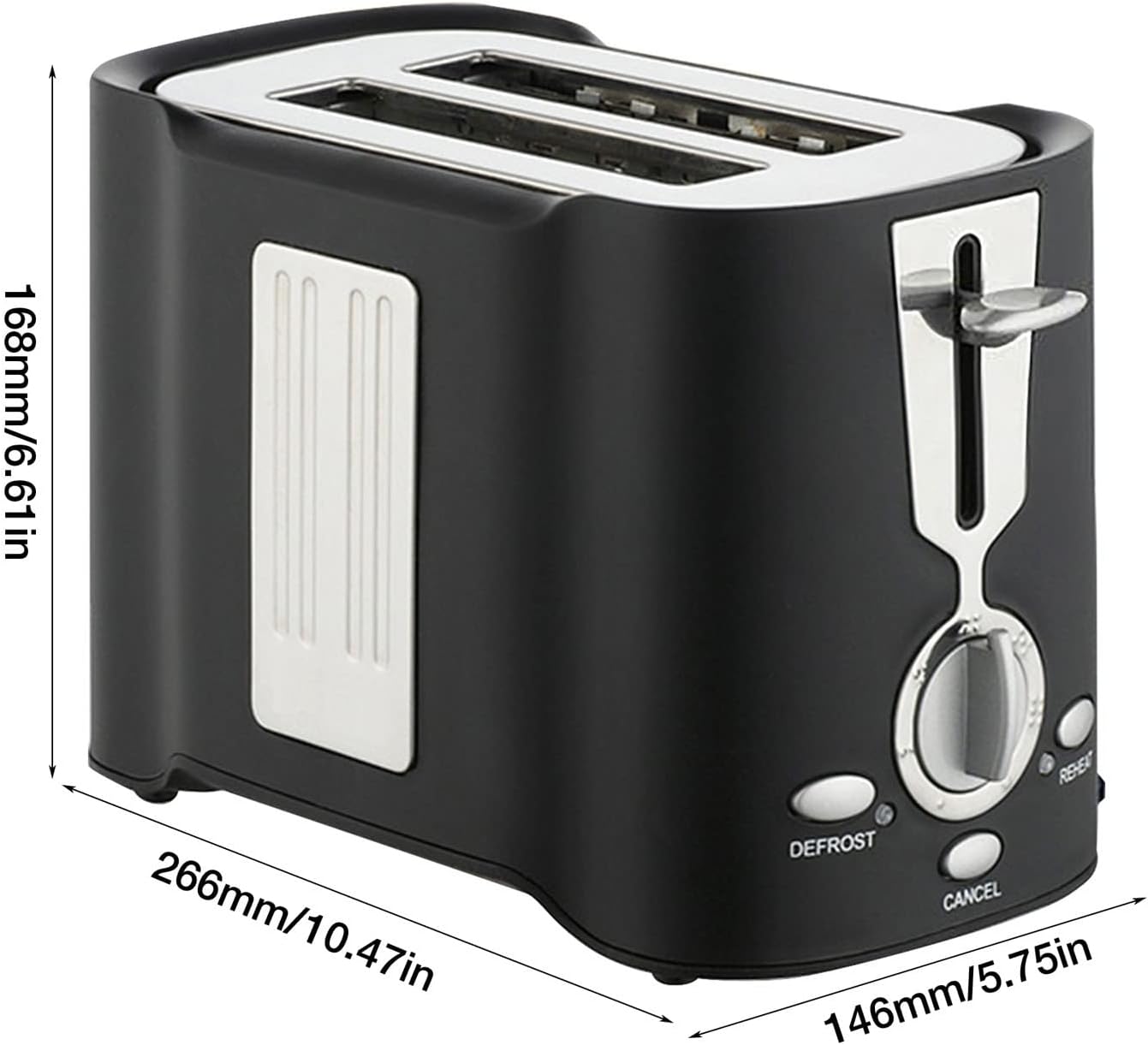 ToastMasterPro™ - Noir - Articledecuisine.com